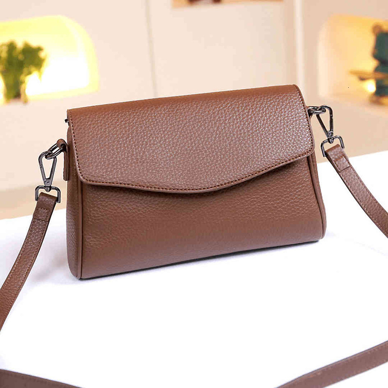 2025 Spring/Summer New Women's Bag Simple Multi functional Shoulder Bag Underarm Bag Handheld Crossbody Bag Litchi Pattern Designer Solid Color C