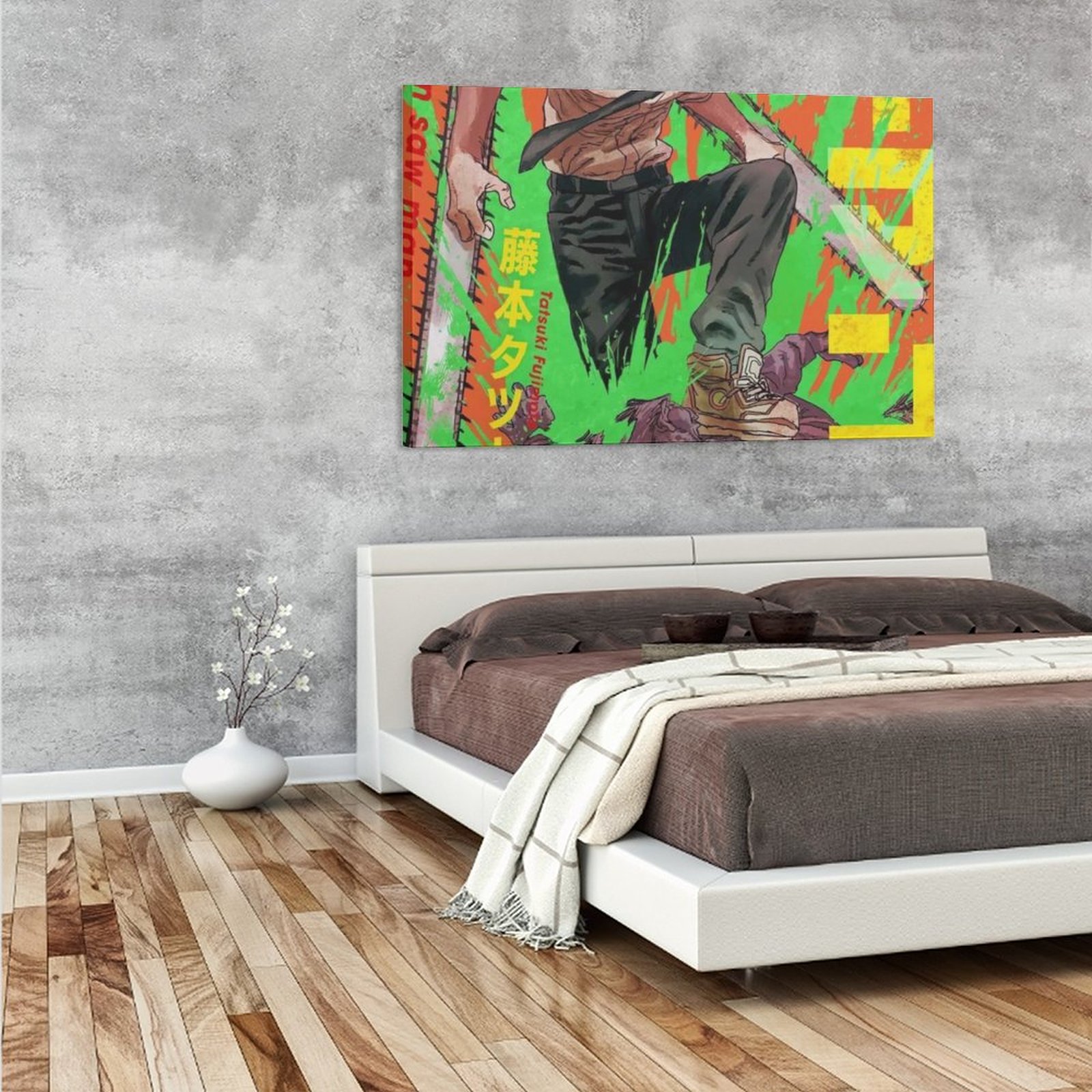 Hanging Picture-Rectangle Chainsaw Man 01 Manga Frame-style Canvas Prints Wall Painting Wall Art Decor Print Picture Pain