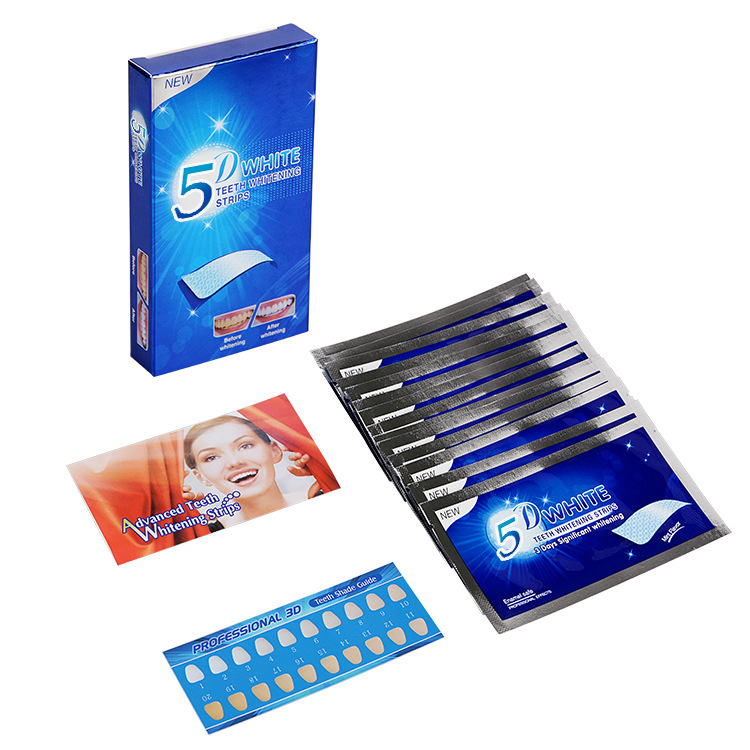 5D Dazzling White Dental Patch Whitening Gel Patch Dazzling White Dental Patch 7 To 14 Patches