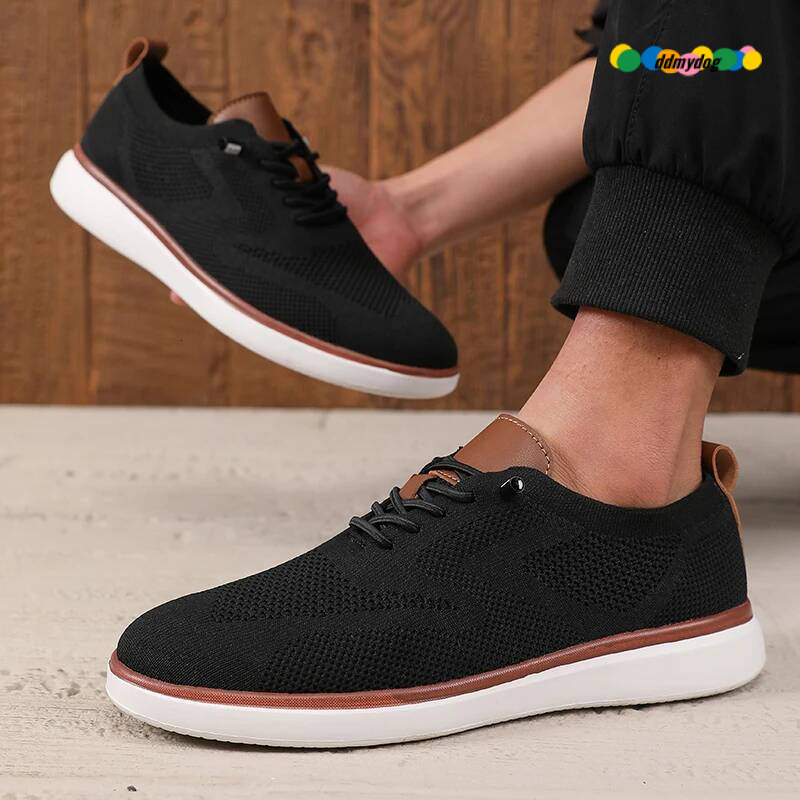 Comfortable Men's Lightweight Breathable Mesh Fabric High Quality Trendy Outdoor Commuting Versatile Hiking Shoes