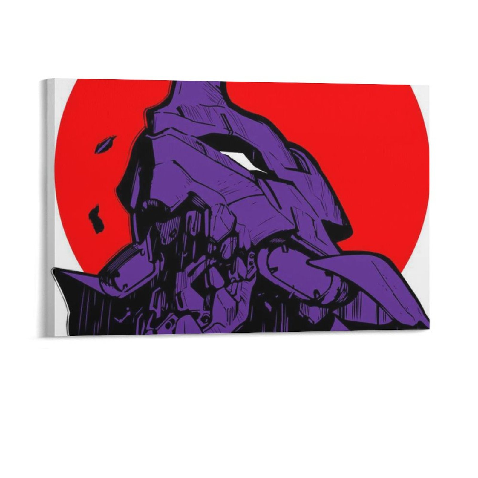 Wall Art Hanging Picture-Rectangle Anime Eva 01 Robot Frame-style Canvas Prints Wall Painting Wall Art Decor Print Picture Paintings for Living Room G