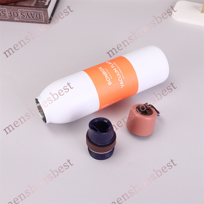 Designer OWALA Water Bottles Stainless Steel Insulated Cup Portable Large-capacity Straw Double Drinking Cup Carry Outdoor Sports Water Bottle 520ml 7