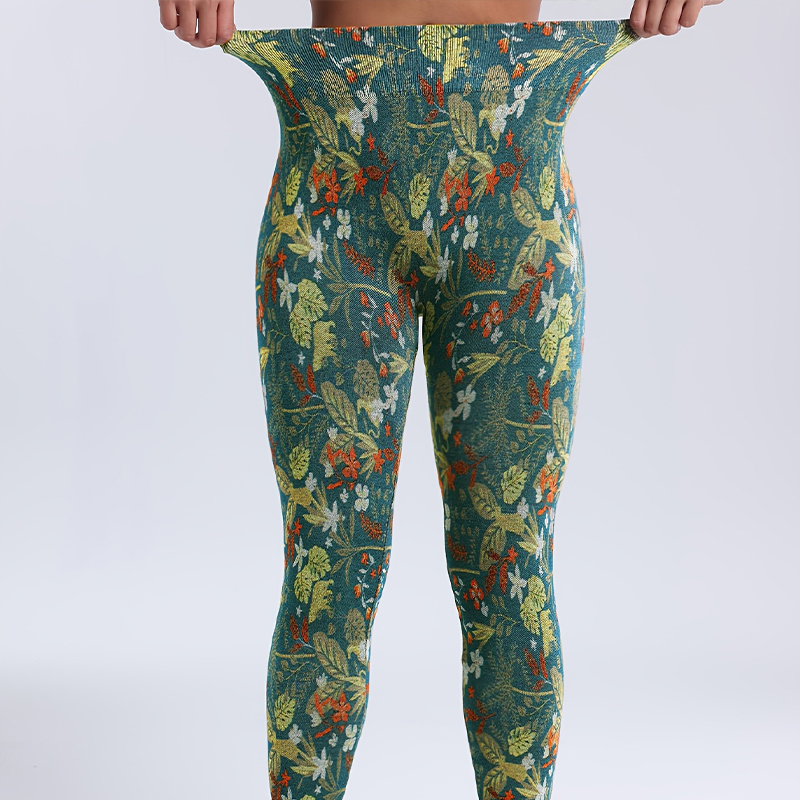Women's Digital Printed High Waist Athleisure Bottoms - Comfortable Yoga & Fitness Leggings