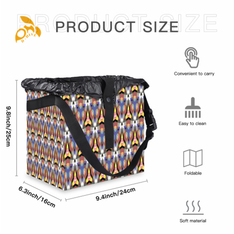 Car garbage bag made of polyester, beautiful durable, suitable for both car and home use, easy to carry