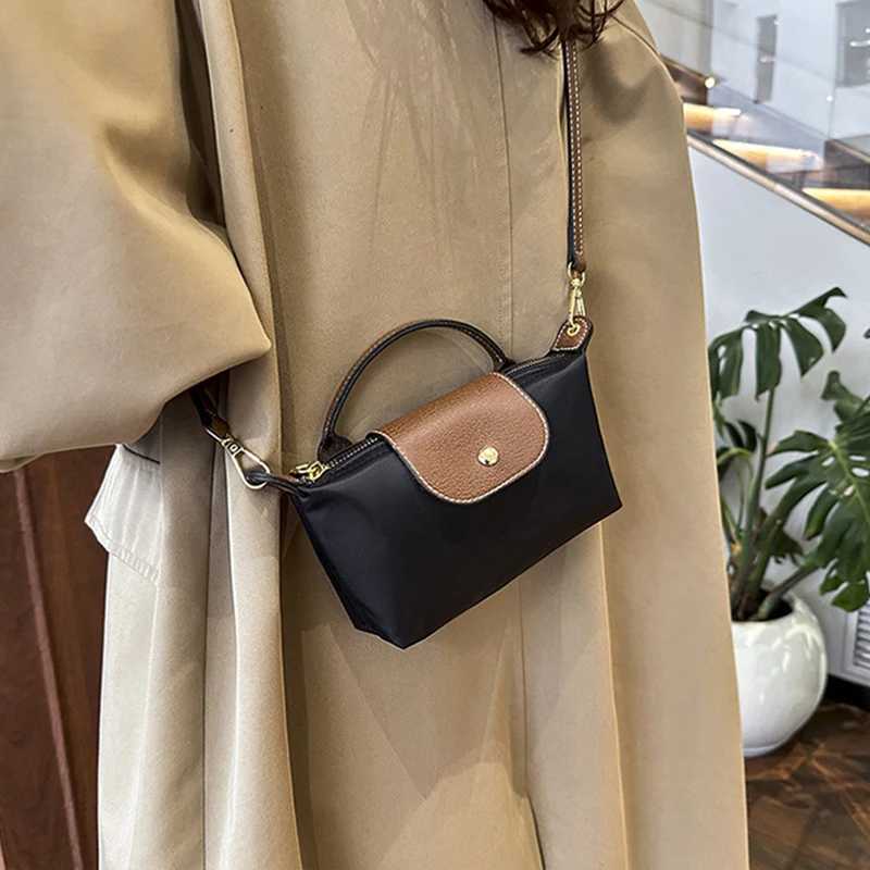 Ladies New Mini Handbag Retro Fashion Versatile Niche Design Shoulder Messenger Bag Handbag Nylon Fabric Dumpling BagC250522