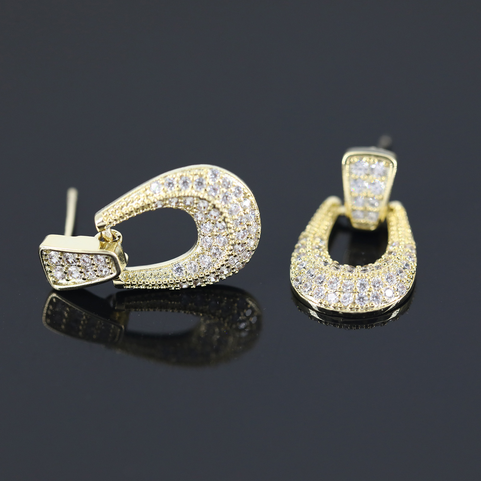 Cushion Princess Cut Bridal Earrings Simple Bride Drop Post Clear Cubic Zirconia Dangle Stud For Wedding Prom Anniversary Elegant earrings are simple 