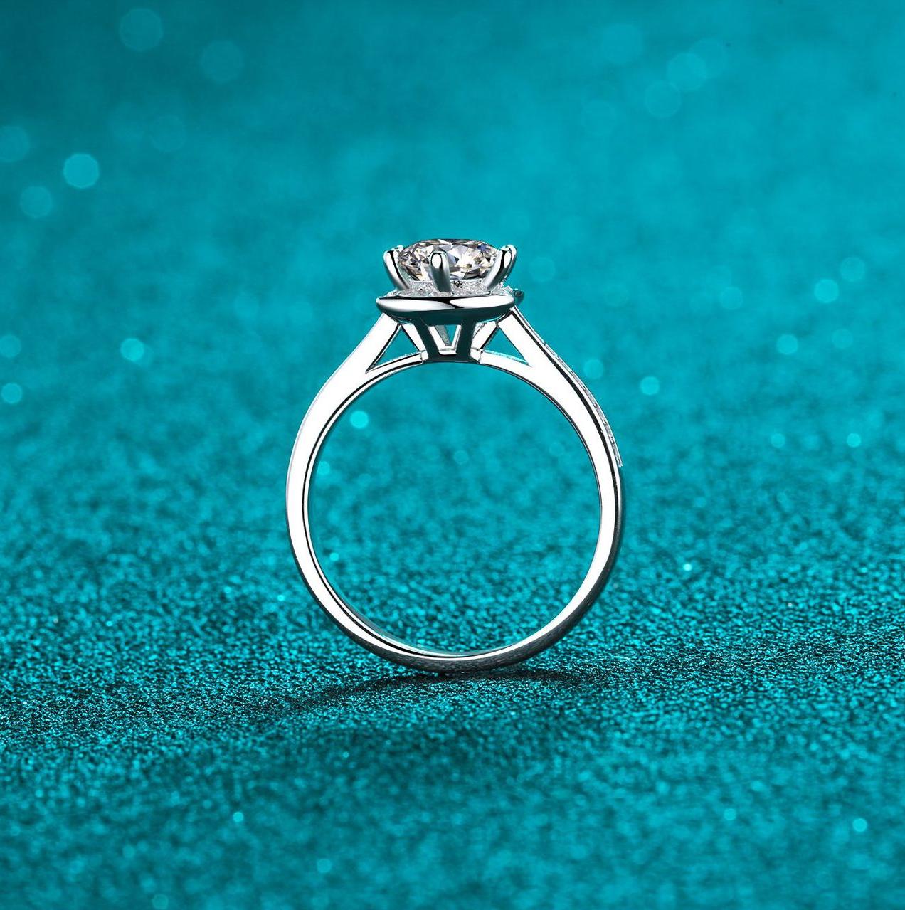 Eternally Radiant: Premium Grade Moissanite Bridal Jewelry Crafted from High-Quality Sterling Silver