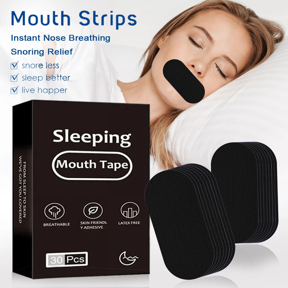 30/60/90/150pcs Mouth Tape Breathing for Sleep Mouth Tape Strips Improve Sleep Mouth Better Breath Mouth Tape Anti-snoring Patch 250522