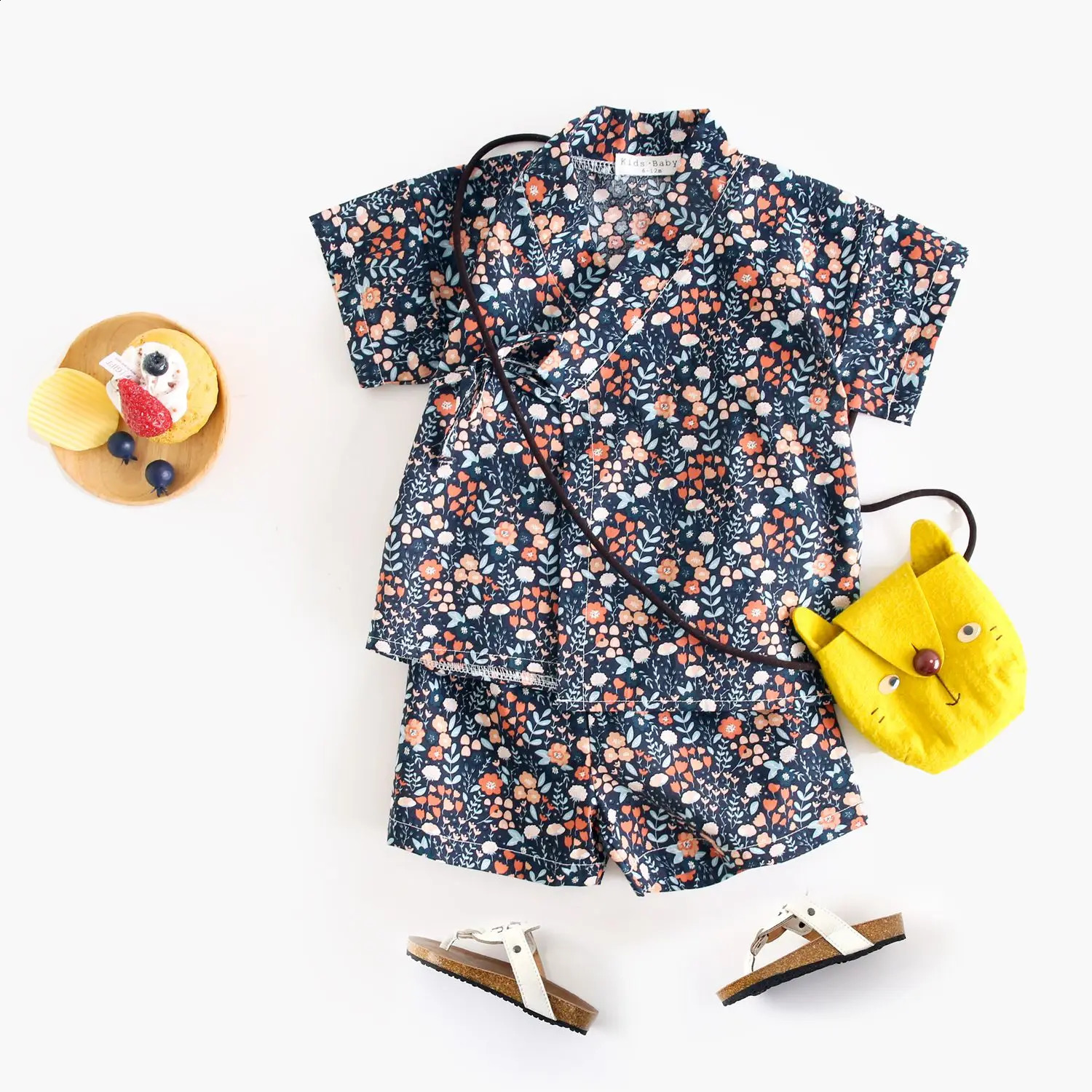 Sanlutoz Baby Clothing Sets Little Kids Tops and Shorts Outfits Casual Clothes Summer Floral 2Pcs 250517z