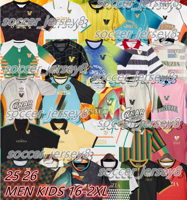 24 25 Venezia FC soccer Jerseys ARAMU CRNIGOI BUSIO FORTE PERETZ HEYMANS TESSMANN CECCARONI 2024 2025 Man Kids kit football shirt Away third blue goalkeeper jersey