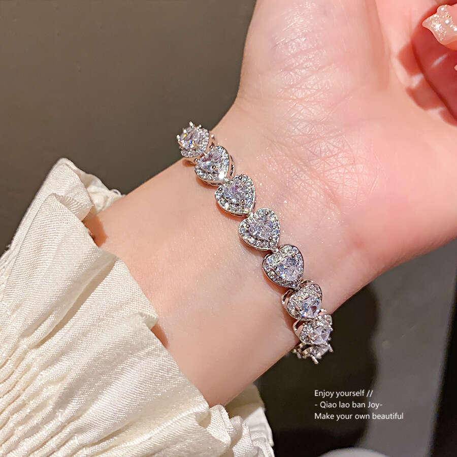designer bracelet jewlery designer for women Irregular Zircon Square Adjustable Personalized Trendy Bracelet, Simple and High End Handpiece with gift 