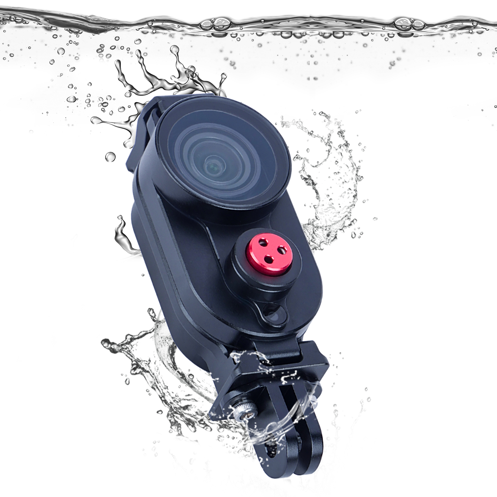 Aluminum Waterproof Case forGo3 Go3s 80M Deep Waterproof Camera Housing with Dual Interface for Insta360 Go3 Go3s, 63091