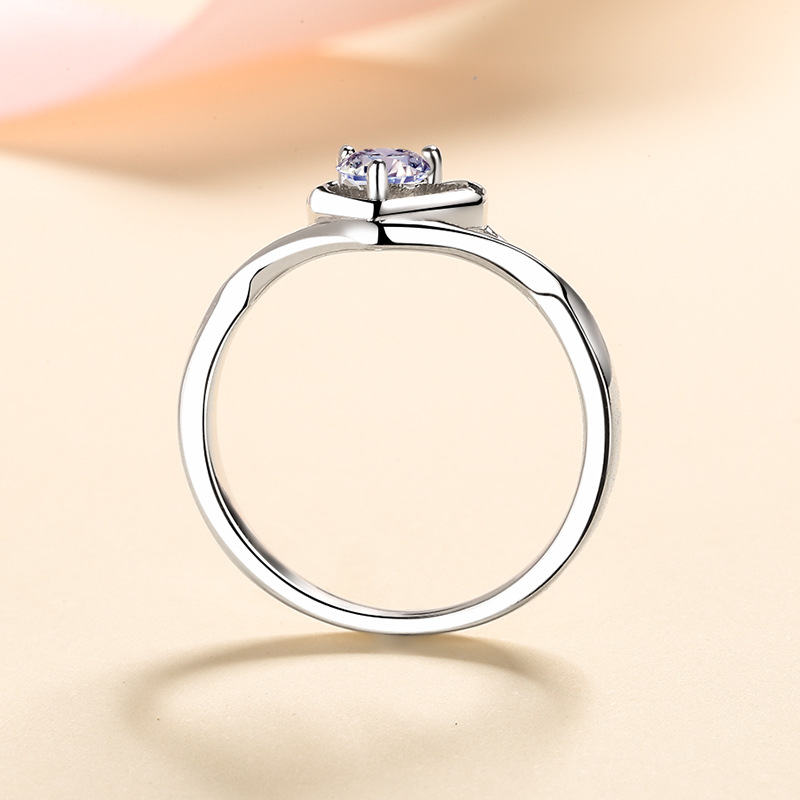 Sophisticated Love Accessory: Designer-Inspired 925 Pure Silver Gemstone Accenture Fashion Piece