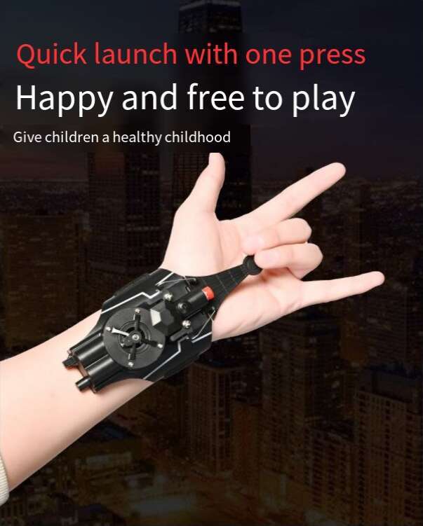 DHGadgets Spider Web Wrist Launcher String Shooter Magnetic Bullet Kids Role Play Toy for Superhero Holiday Gifts