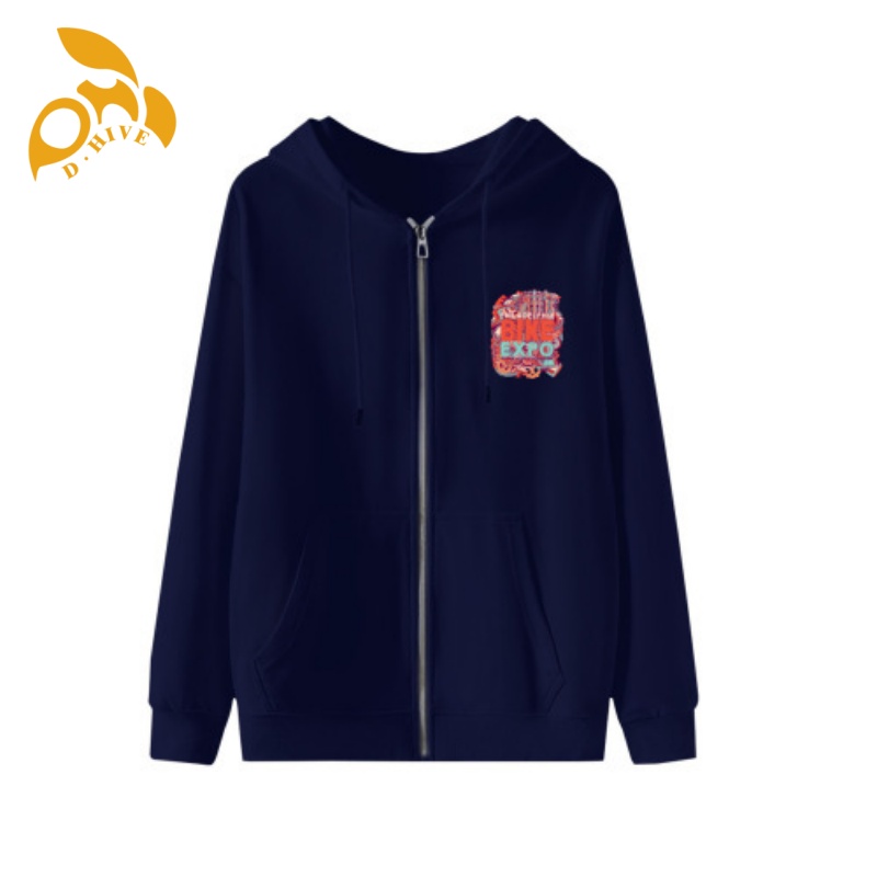 Free Shipping oversize Men's women's printed fashionable casual street wear zipper cotton hooded sweatshirt