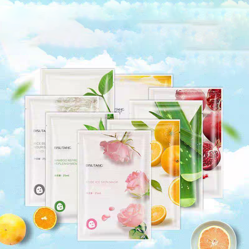 Bisu Tang Fruit and Plant Facial Mask Mixed-Pack 50Pcs