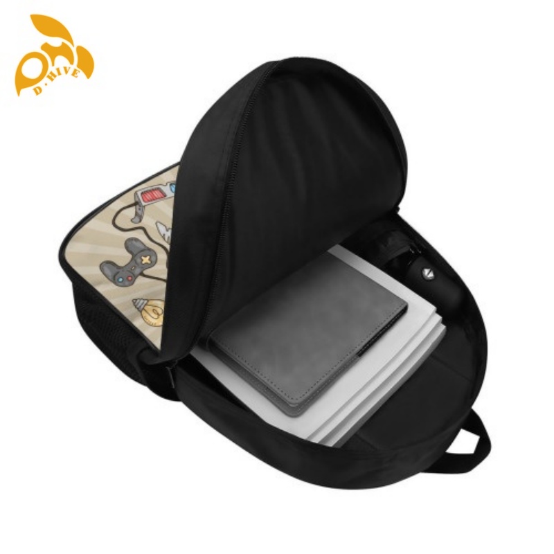 Free delivery.designers customize lightweight high-quality children's schoolbags in white and black.