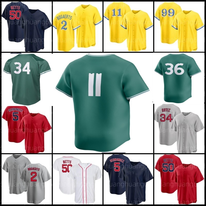 10 Trevor Story Baseball Jersey Martinez Rafael Devers Xander Bogaerts 34 David Ortiz Chris Sale Ted Williams Bobby Dalbec Alex Verdugo Christian