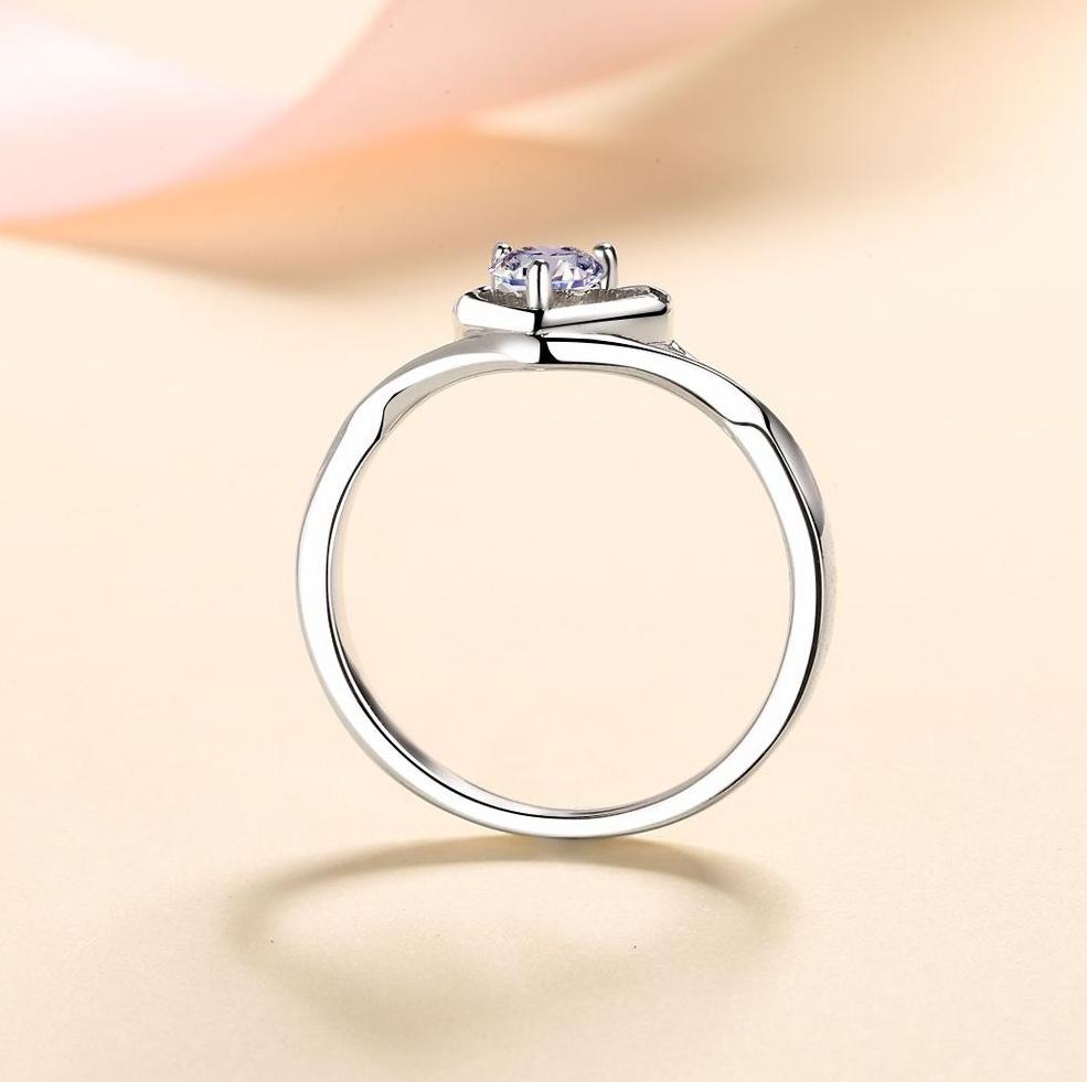 Sophisticated Love Accessory: Designer-Inspired 925 Pure Silver Gemstone Accenture Fashion Piece