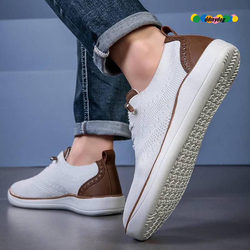 Men's large size casual shoes, suitable for people with fat feet wide feet, soft and light walking shoes