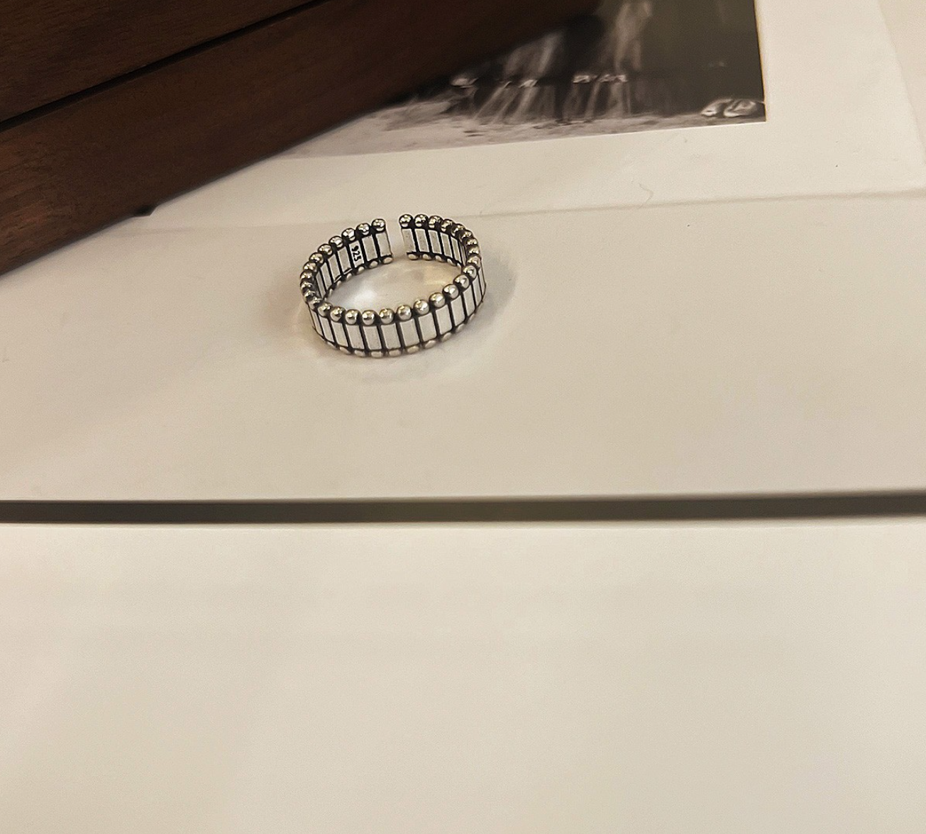 925 silver ring that does not fade, niche opening retro European and American index finger love pure silver jewelry ring Refers to wholesale women 333