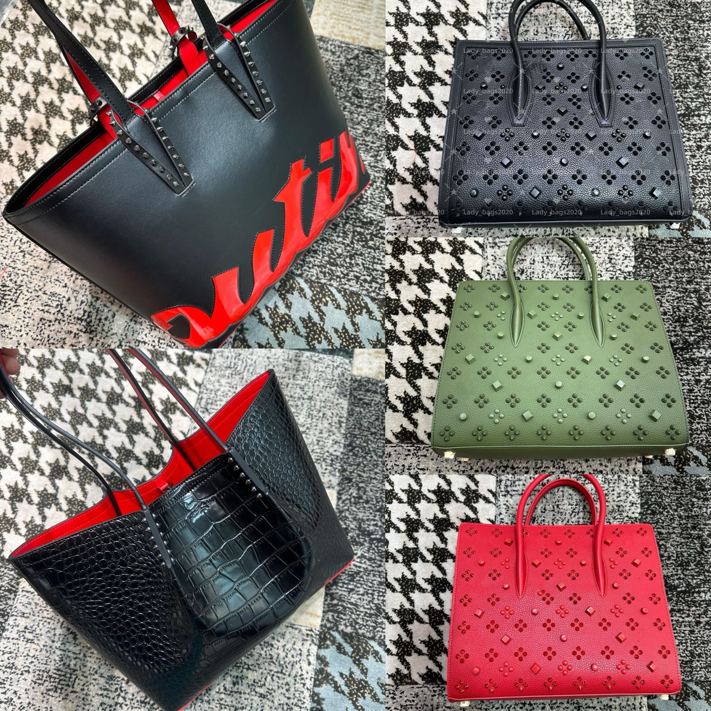 Cabata Bags Rivet Totes Designer Bottom Bag Genuine Leather Shopping Bags Handbag Large Chain Composite Handbags Purse Foreign Style Tote Wallet Men New