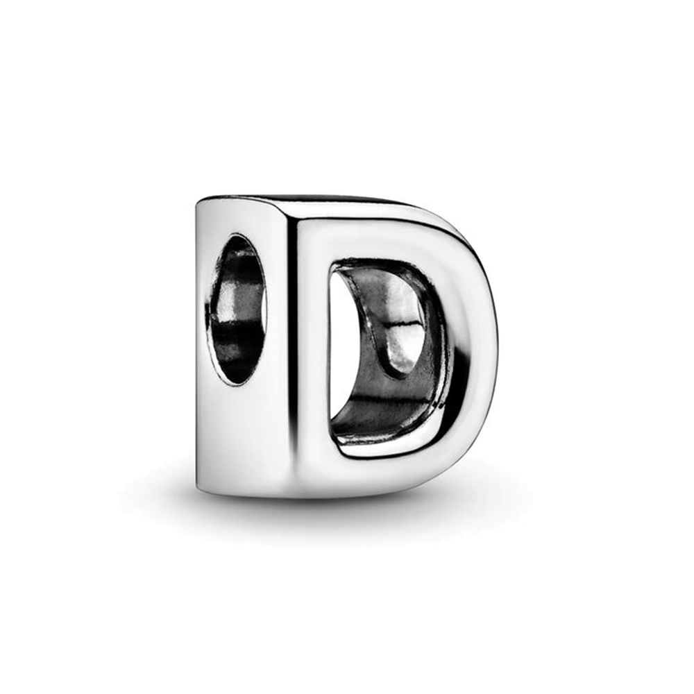 2025 Hot Sale Fine Simple Silver Plated Letter Alphabet A-Z Charm Bead Fit Original Pan Charms Bracelet for Women Fashion Style Jewelry Accessories Ma