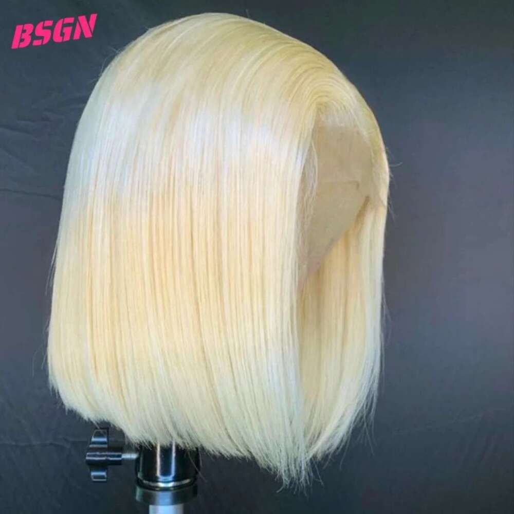 613 Bob 250% 13X4 HD Transparent Lace Frontal Wigs 100% Human Hair For Woman Wear and Go Glueless Wig