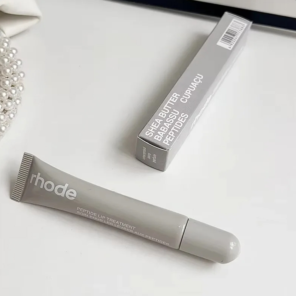 RHODE Makeup Lip Gloss Lip Plumper Liquid Lipstick 10ml Toast Espresso Raspberry Jelly Bean peppermint glaze Lip balm Moisturize Shiny Glitter Lipglos