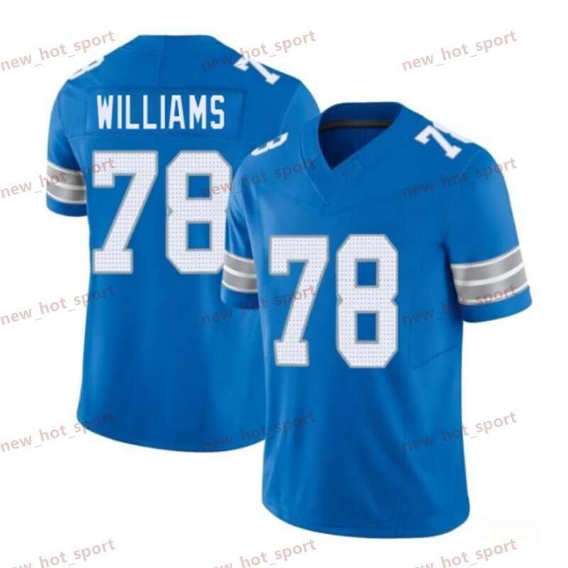 Tyleik Williams Jahmyr Gibbs Custom Football Jersey Jameson Williams Jared Goff David Montgomery Amon-Ra St. Brown Brian Branch Kerby Joseph Sewell