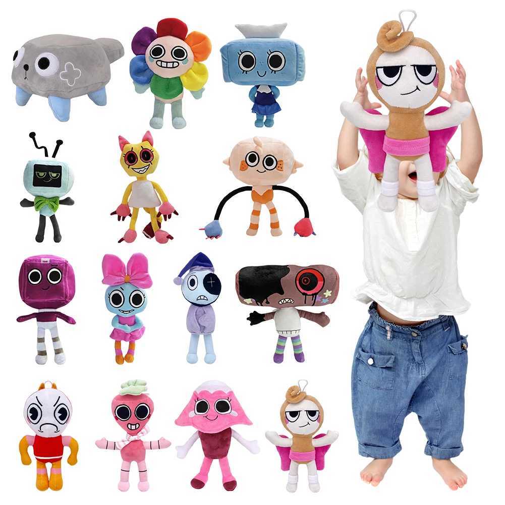 Dandys World Plush Cute Dandy World Scrap Stuffed Horror Game Goob Pebble Plushie Soft Pillow Doll Children Gifts Doll BirL250520