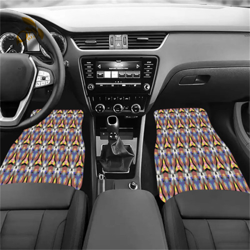 Car floor mats (4-piece design) made of polyester veet are suitable for most cars, trucks, , SUVs and can be washed with water new