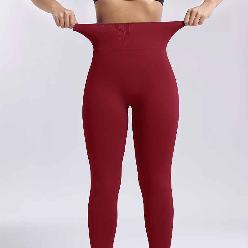 High Waist Yoga Pants - Lifted Hips + Tummy Control - Breathable Sports Leggings Ideal for Workout & Cycle Wear