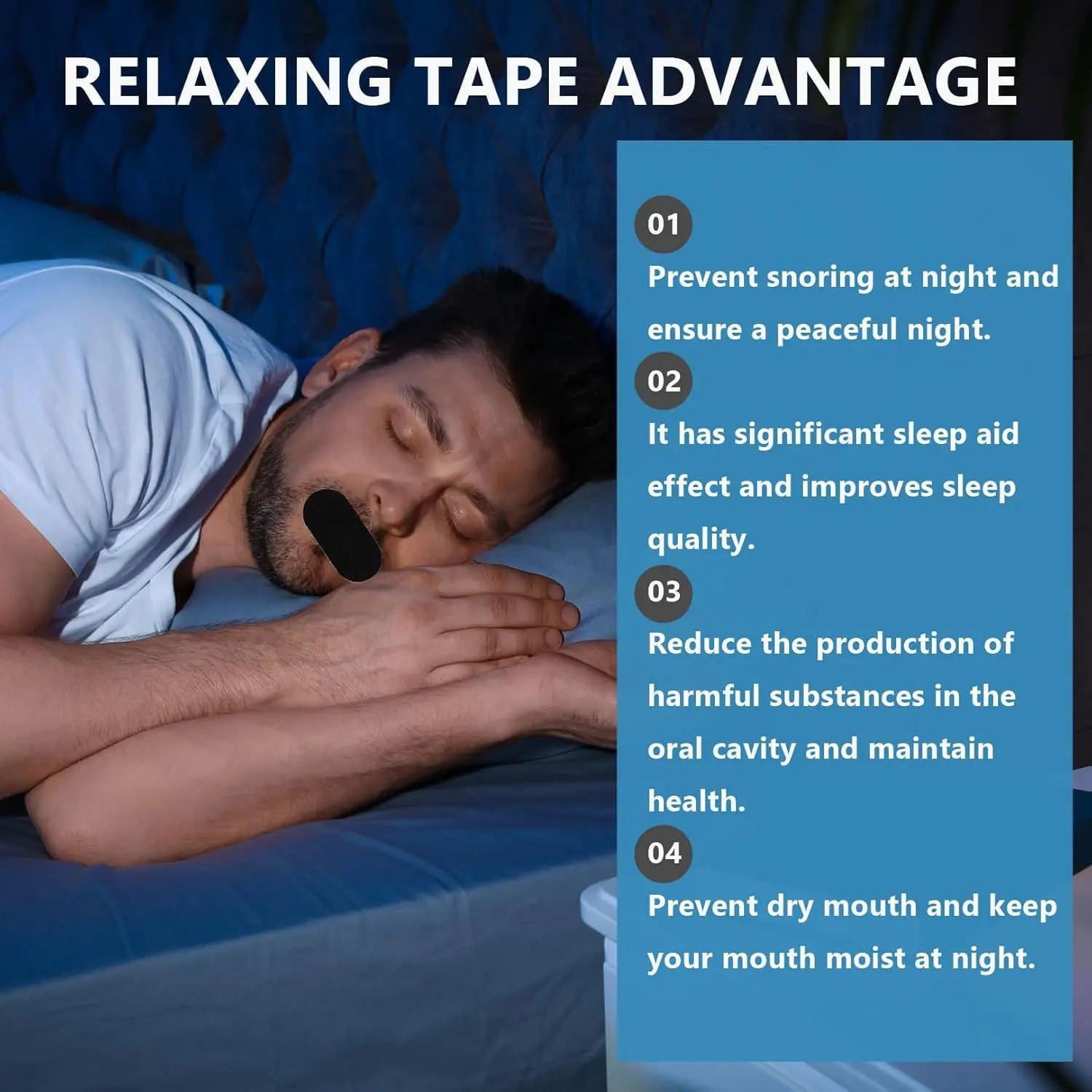30/60/90/150pcs Mouth Tape Breathing for Sleep Mouth Tape Strips Improve Sleep Mouth Better Breath Mouth Tape Anti-snoring Patch 250522