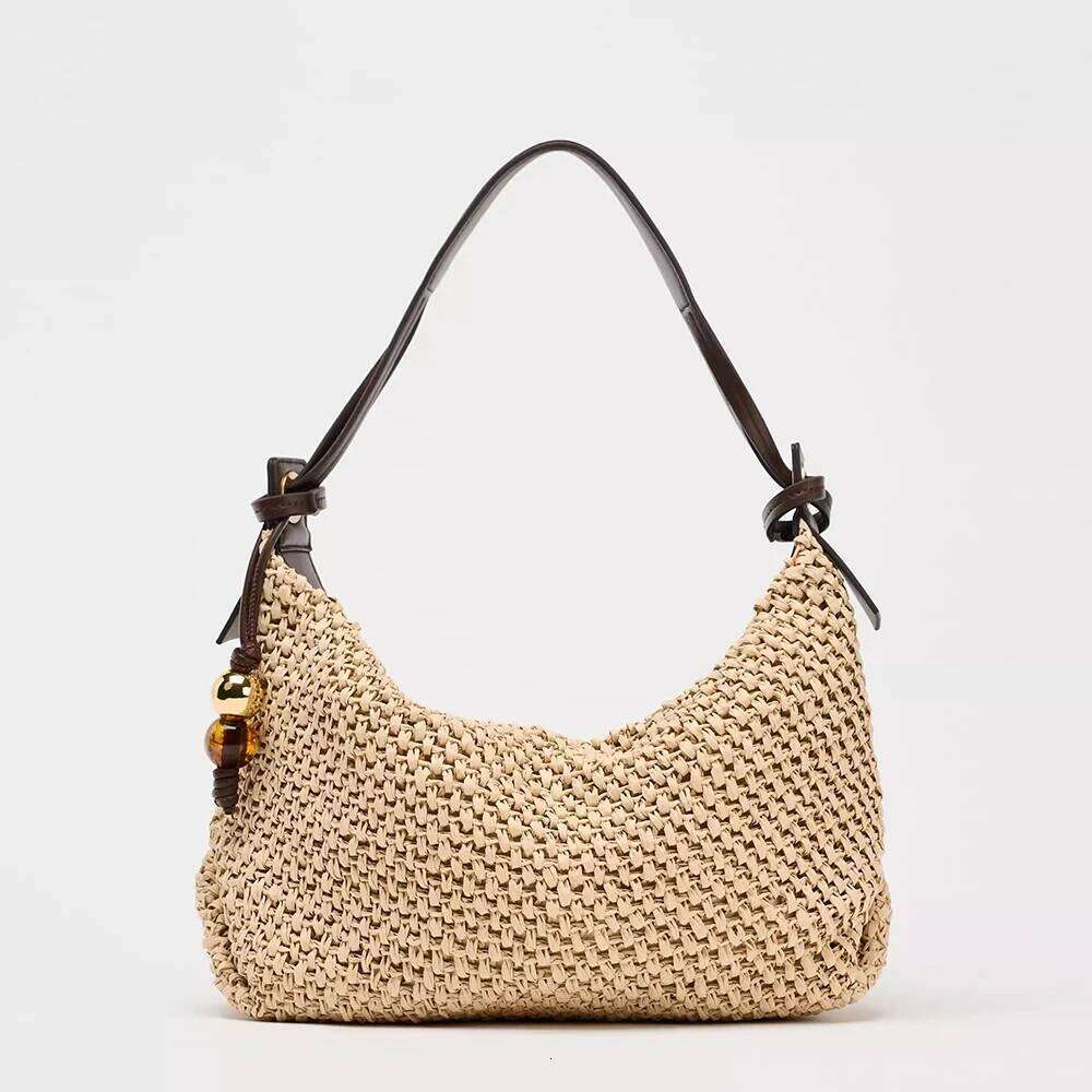Women's Designer Fashion Woven Straw Summer Travel Beach Bags For Women Handbag Bohemian High Quality Shoulder Bag NEW Vacation Purses