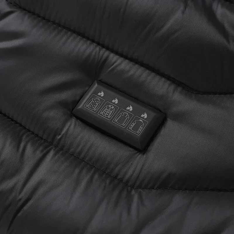 Winter Heated Jacket Men 23 Area Four Switch Control USB Electric Down Cotton Coat Self-heating Clothes Women Lightweight Parka Z250522