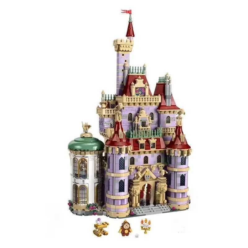2916pcs Beau and the Beast Castle Romantic Toy Model Girl Educational Building Blocks Valentines Day Birthday Gifts Decora W250522