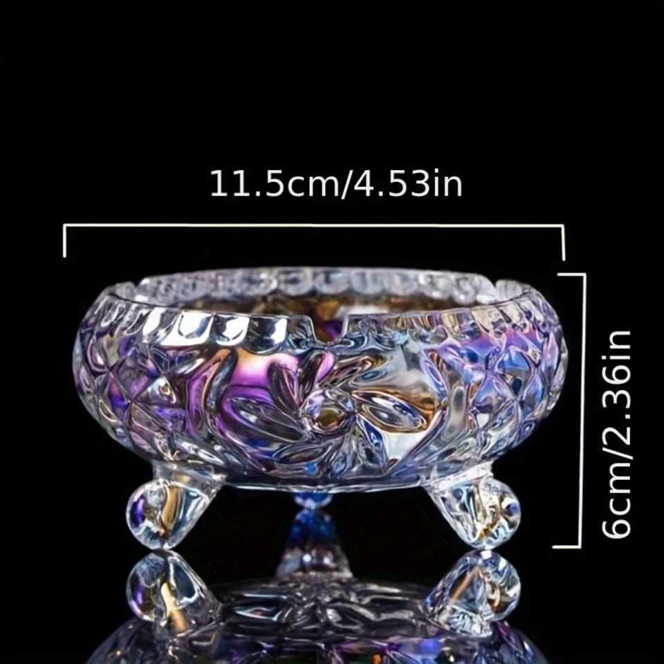 Glass Ashtray Large Size European Crystal Creative Fashion Personty Living Room Bedroom Office Hotel Ashtray Tobacco Access Y250521