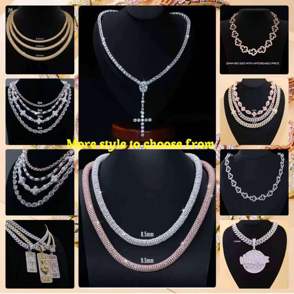 Fashion Necklaces: 10K Gold Men's Cuban Chain W/French-Cut Lab Dias & 14K/ Ram Head Pendant