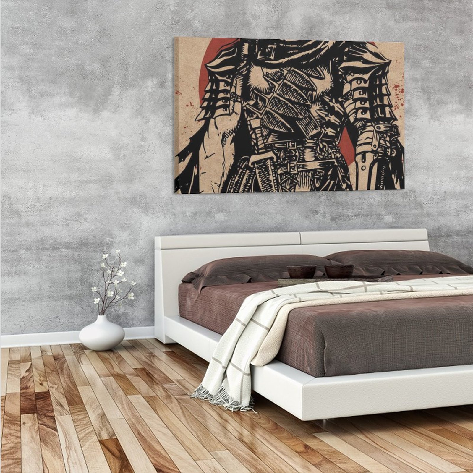 Home Decor Luxury Hanging Picture-Rectangle Anime Berserk Frame-style Canvas Prints Wall Painting Wall Art Decor Print Picture Paintings for Living Ro