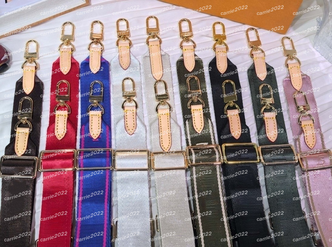 1 pecs Pink High quality Accessories shoulder straps for match 3 piece set women crossbody bag canvas Parts strap Sale More colors black green blue brown red Leather