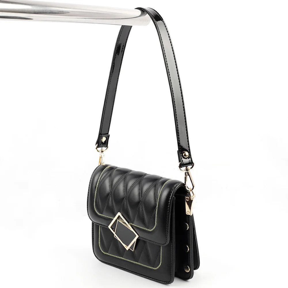PU Leather Balck Shoulder Strap Patent Leather Handbag Bag Strap DIY Replacement Belts Handle Bag Accessories 250521
