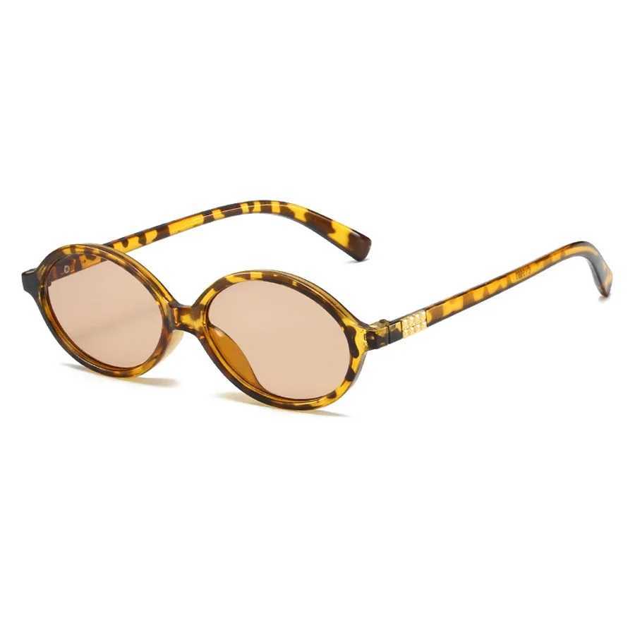 New Oval sunglasses For women Fashion Brand Black Small Frame Sun Glasses Female Retro Clear Lenses Eyewear Lady Trendy UV400 Y250523