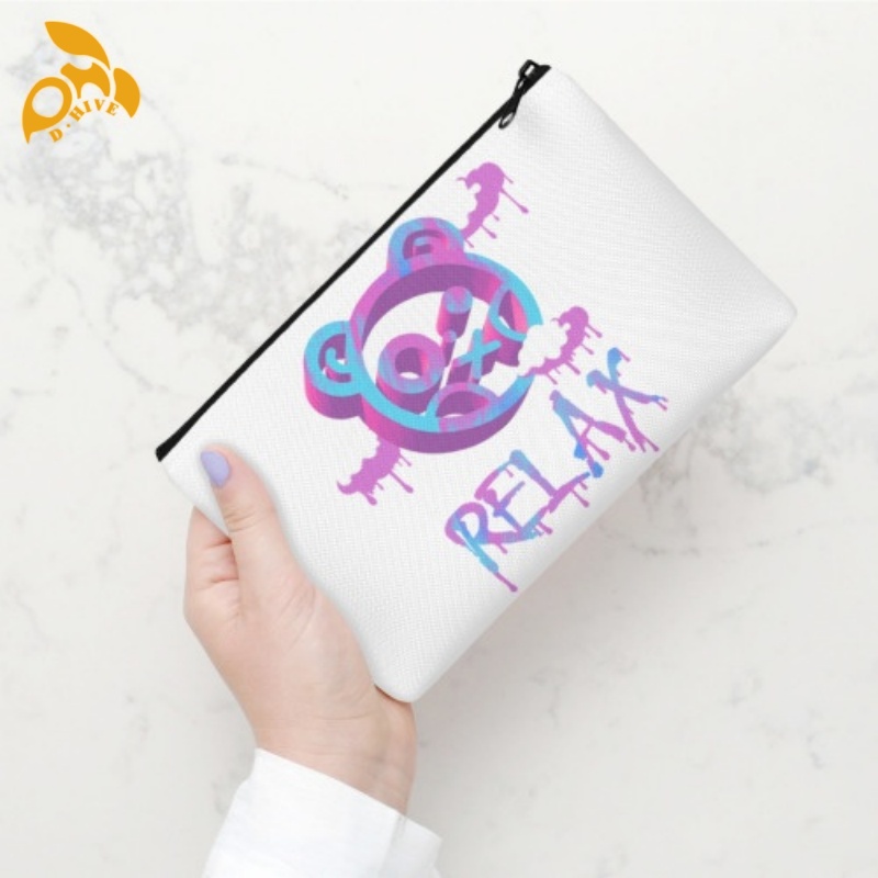 Free delivery. We offer free high-quality portable canvas cosmetic bags in black custom-made by fashion designers