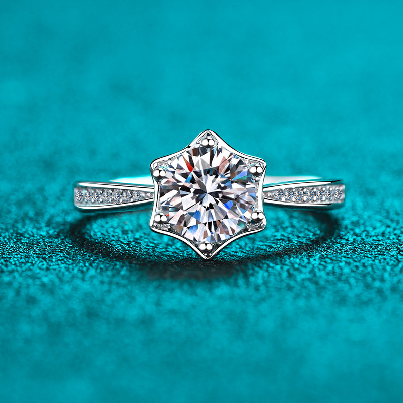 Eternally Radiant: Premium Grade Moissanite Bridal Jewelry Crafted from High-Quality Sterling Silver