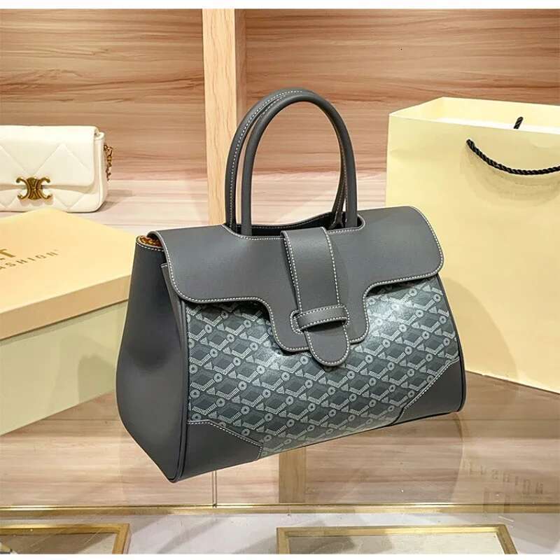 Dog Tooth Saigon High-End Feel Cross-Border New Commuter Versatile Shoulder Bag Large Capacity Tote Handbag Trendy