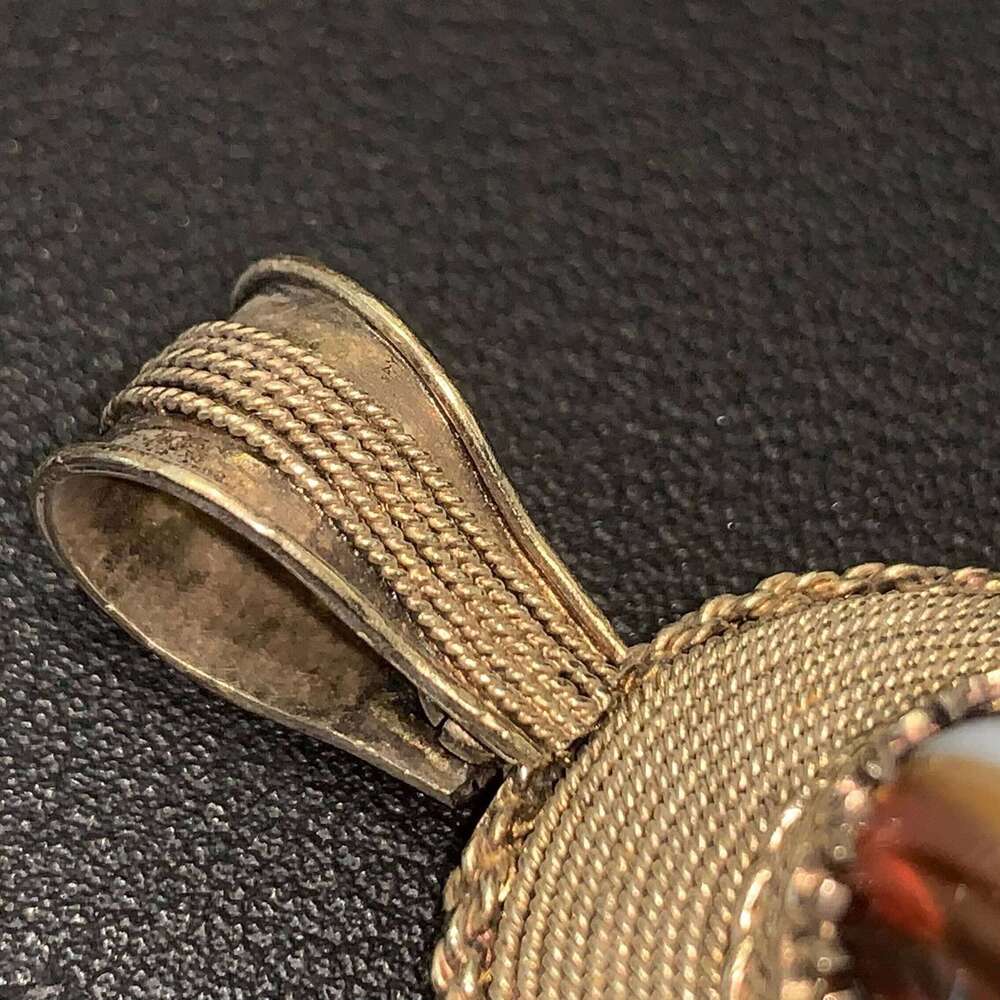 9K- Gold Cat's Eye & KAWS Pendant for Men, CVD Lab Dia Chain, NGTC Certified Jewelry