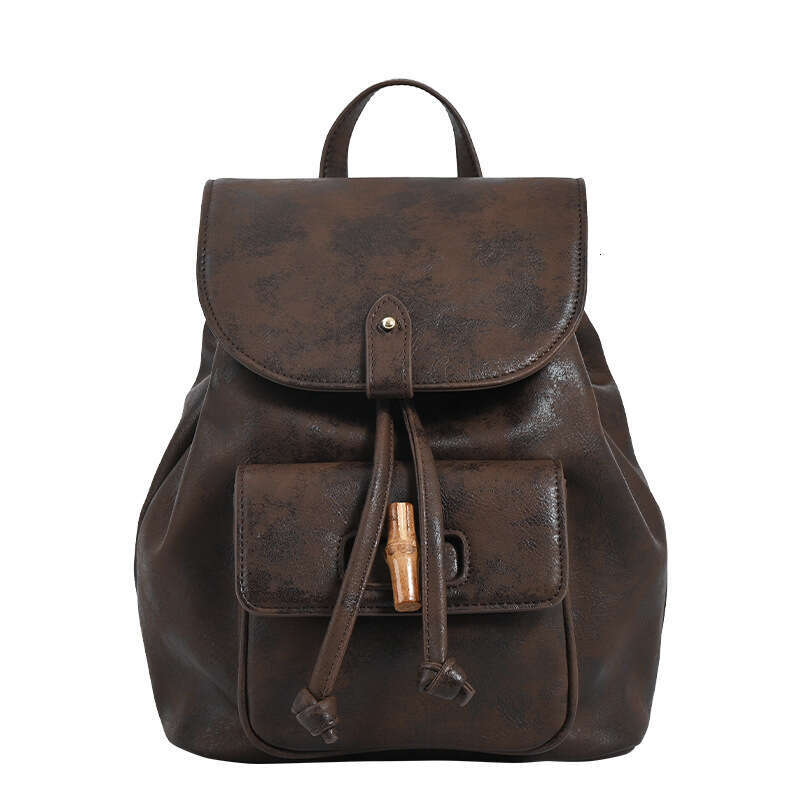 Women's Bags Designer High Quality College Style Bamboo Joint For Women's Autumn And Winter New Large Capacity Versatile Commuting Backpack