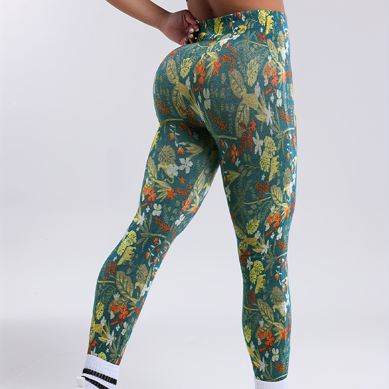 Women's Digital Printed High Waist Athleisure Bottoms - Comfortable Yoga & Fitness Leggings
