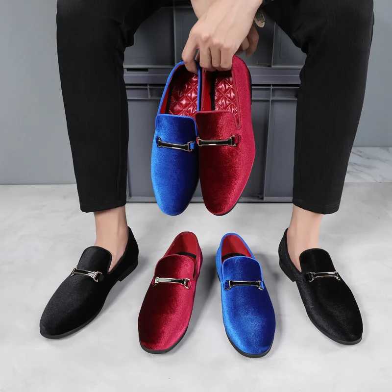 Designer Shoes Men Mens Shoes Slip- Leather Shoes Casual Mens Shoes Adult Red Driving Moccasins Soft Non-Slip Loafers XJ250801